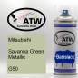 Preview: Mitsubishi, Savanna Green Metallic, G50: 400ml Sprühdose, von ATW Autoteile West.